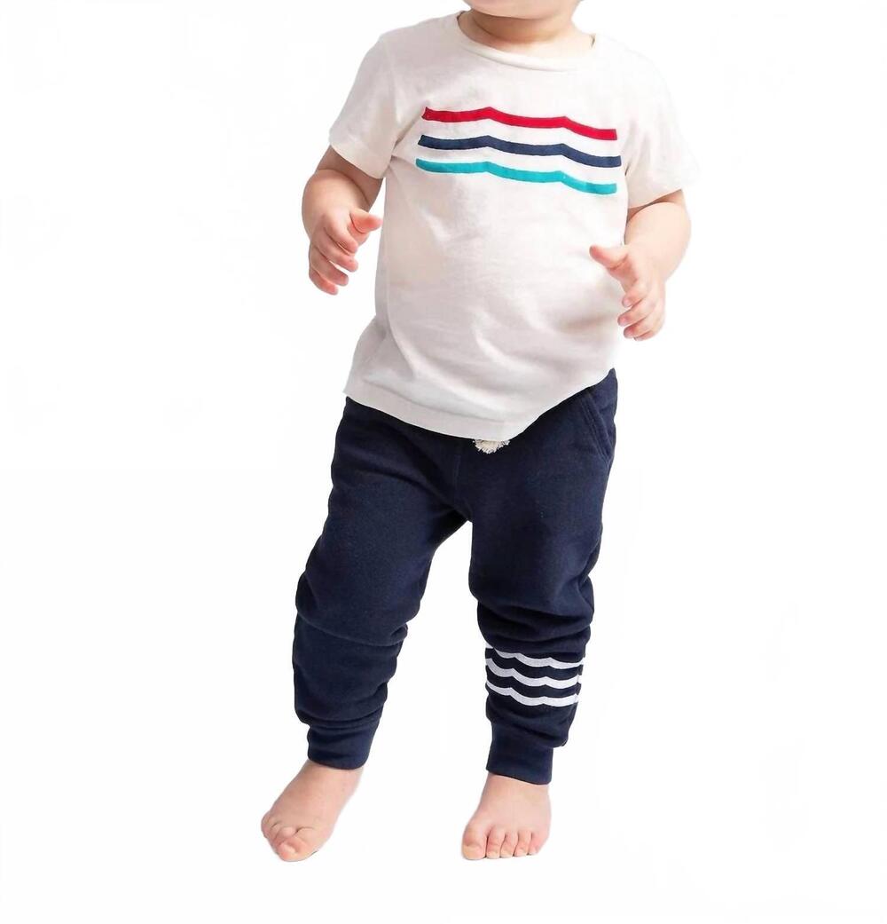 NEW SOL ANGELES kid's classic waves tee in white